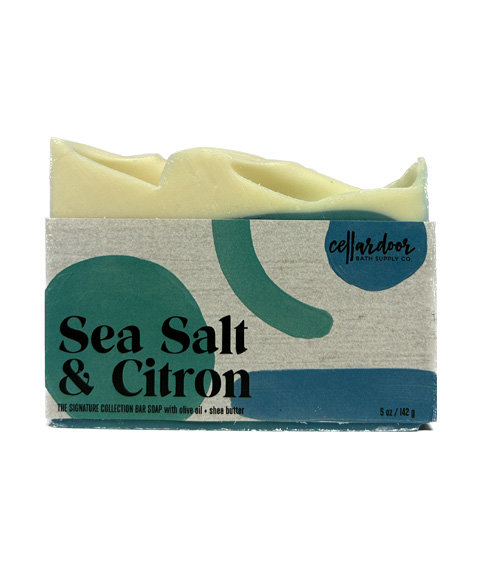 Cellar Door Bath Supply Sea Salt Citron Bar Soap Myd o w