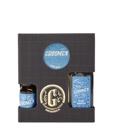 Groomen-Zestaw do Brody AQUA (  Szampon do brody 150 ml, Balsam do brody 50 g, Olejek do brody 50 ml )