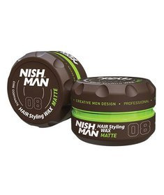 Nishman-08 Hair Styling Wax Matte Pomada do Włosów 150 ml