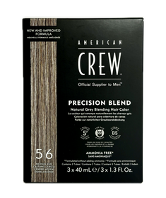 American Crew-Precision Blend Farba Odsiwiacz do Włosów 5-6 Medium Ash 3x40 ml
