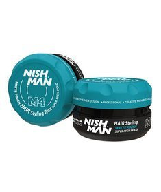 Nishman-M4 Matte Finish Hair Styling Wax Super High Hold Pomada do Włosów 100 ml