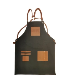 Marmara-Płócienny Fartuch Barberski Brązowy