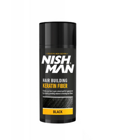 Nishman-Hair Building Keratin Fiber Black Puder Koloryzujący 21 g