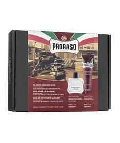 Proraso-Classic Shaving Duo (Krem do Golenia + Balsam po Goleniu) Linia Czerwona Zestaw do Golenia