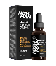 Nishman-Beard and Mustache Care Oil Gold One Olejek do Zarostu 30 ml