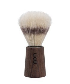 Muhle-NOM THEO Pędzel do Golenia z Naturalnej Szczeciny Ciemny Jesion
