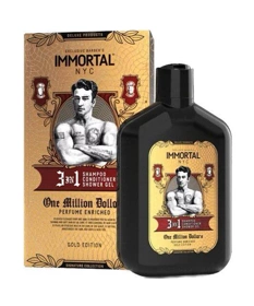 Immortal-One Million Dollars 3in1 Shampoo, Conditioner and Shower Gel Szampon do Włosów 3w1 500 ml