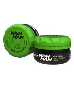 Nishman-M2 Matte Clay Hair Styling Wax Keratin Pomada do Włosów 100 ml