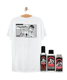 Uppercut Deluxe-ZESTAW TRIO-Control Cream , Salt Spray, Styling Powder + T-Shirt PREVENT TEE Gratis