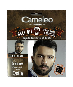 Cameleo Men-Grey Off 1.0 Black Farba do Włosów i Brody w Saszetce 2 x 15 ml