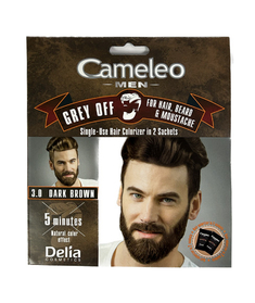 Cameleo Men-Grey Off 3.0 Dark Brown Farba do Włosów i Brody w Saszetce 2 x 15 ml