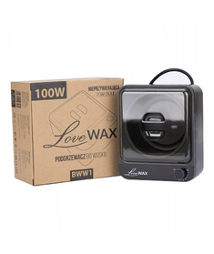 ItalWax-Podgrzewacz do wosku w puszce z teflonowym wkładem LoveWax BWW1 100W czarny G31