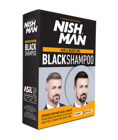 Nishman-Black Shampoo Szampon Odsiwiający do Włosów i Brody 2 x 200 ml